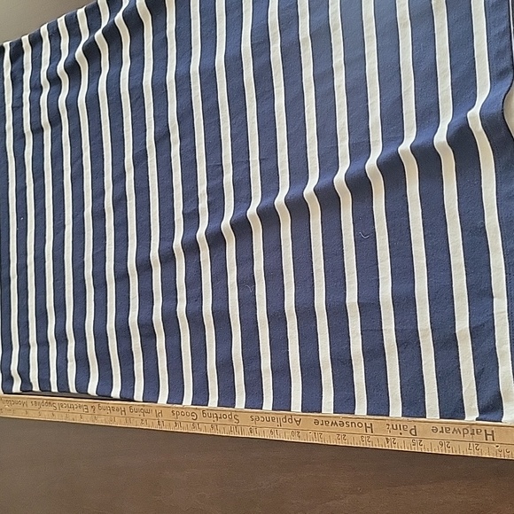 L.L. Bean Blue and White Sheath Dress with Bateau Neckline Size Small - Picture 6 of 7